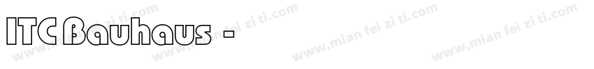 ITC Bauhaus字体字体转换